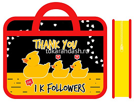 Папка для тетрадей А4 ПМ-А4-25 КРУТЫЕ УТКИ с ручками