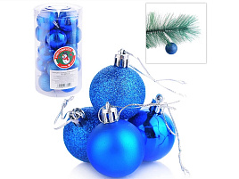 Набор шаров 4см S1295-3 Новогодний красавец