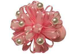 Резинка для волос 19 Лист Жемчуг 1шт (12шт)