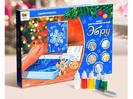 Набор для творчества Роспись 6924515 Новогодний на воде Эбру