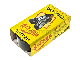 Губка  для обуви 4сезона бесцв. 1095