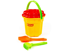 Песочный набор №78 4772 Ведро,ситечко,лопатка,грабельки