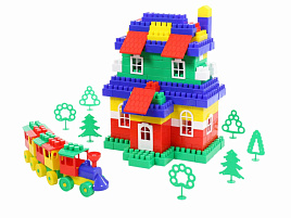 Конструктор 0552 Строитель Макси 253 эл. в мешке