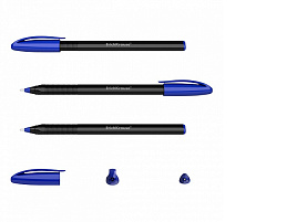 Ручка Erich Krause 46777 U-108 Black Edition Stick 1.0, Ultra Glide Technology, цвет чернил синий