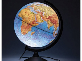 Глобус физико-политический диаметр 320мм с подсветкой Globen Ке013200228