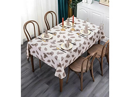 Клеенка столовая Silvano 1,4*20м ПВХ Глиттер Листики MT-2682S/5766