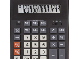 Калькулятор Staff настольный STF-333-14 14 разрядов, двойное питание, 200x154мм