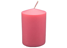 Свеча пеньковая 60*85 пастельно-розовая ч54639