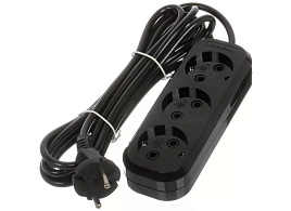 Удлинитель 3м*3р UNIVersal 2114 черный