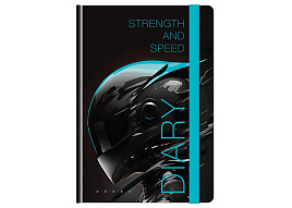 Ежедневник А5 BG Ен5_7БЦ128_лг_р 12417 "Скорость", глянцевая ламинация, на резинке