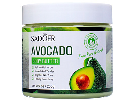 Крем-баттер для телаSadoer 180г Авакадо 2-х цветный