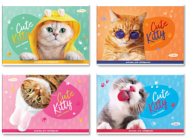 Альбом для рисования 24л. BG АР4ск24 12841 "Cute Kitty"