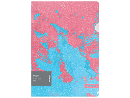 Папка-уголок Berlingo LFG_A4923 "Haze" A4, 200мкм, розовая/голубая, с рисунком, с эффектом блесток