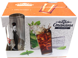 Набор стаканов 6шт 148-Д Red Line