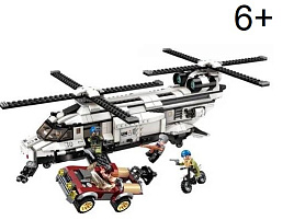 Конструктор Брик 3208 Вертолет 648дет