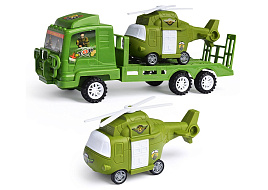 Инерционная Машина JF988-13A Автовоз с вертолетом