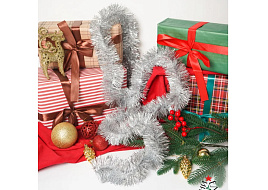 Мишура №5/H18-1 серебро