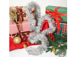 Мишура №5/H18-1 серебро