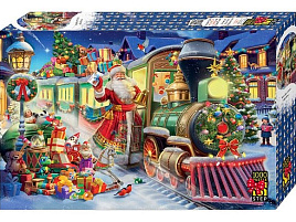 НГ Пазл 1000эл. Поезд Деда мороз 79250