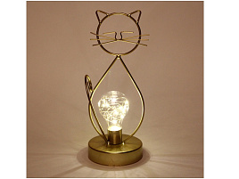 Светильник настольный 196-0676 Кошка на батарейках