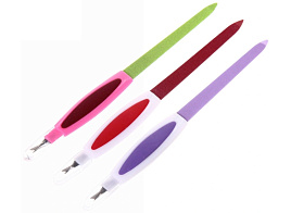 Пилочка для ногтей металл 453-518 Ультрамарин-Забота с триммером