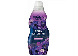 Стиральный порошок жидкий Aroma Drop Гель 1000мл Лаванда и ваниль М