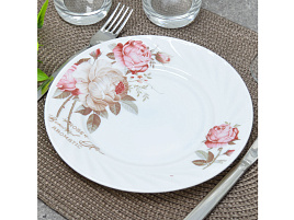 Тарелка мелкая 17см YF20032 Чайные розы