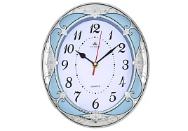 Часы настенные Atlantis 27*23 TLD-35095 голубые