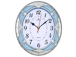 Часы настенные Atlantis 27*23 TLD-35095 голубые