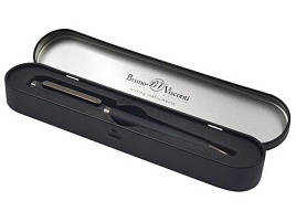 Ручка BRUNO VISCONTI 20-0298/01 "Firenze", корпус черный, 1 мм, футляр, синяя