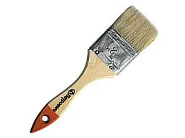 Кисть плоская натуральная щетина 100мм П012-40 Петрович