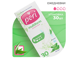 Прокладки ежедн.Peri 30шт.Multiform Алоэ Вера