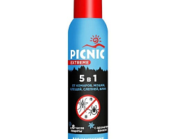 Комары Аэрозоль 150мл Пикник Экстрим 5в1
