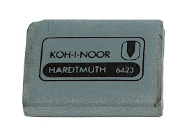 Ластик KOH-I-NOOR клячка 6423018004KD 47x36x10 мм, супермягкий, серый
