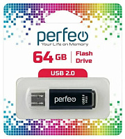 Флеш-драйв Perfeo USB 64Gb C13 черный