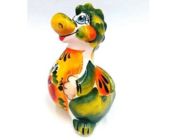 Сувенир Гжель Дракон Гоша средний цвет