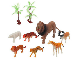 Набор животных ZY1452406-R Дикие 10шт