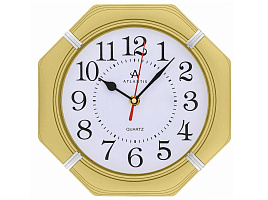 Часы настенные Atlantis 24*24 TLD-6047 золото