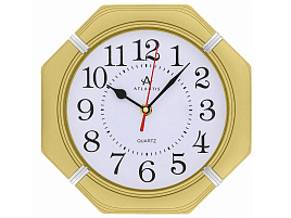 Часы настенные Atlantis 24*24 TLD-6047 золото