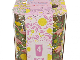 Набор стаканов 4шт 148/4-Д Фламинго 280мл