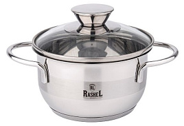 Кастрюля нержавейка 0,7л R-270м с/кр Rashel