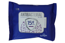 Влажные салфетки  Ан.Sunlight 17шт Голубые