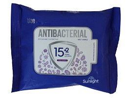 Влажные салфетки  Ан.Sunlight 17шт Голубые