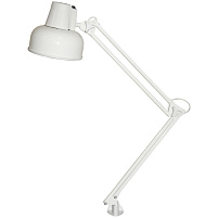 Лампа настольная офисная "Бета" МС, белый, на металлической струбцине, 4210