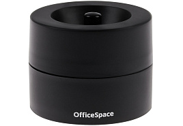 Диспенсер для скрепок магнитный OfficeSpace 331462 без скрепок, черная, картонная коробка