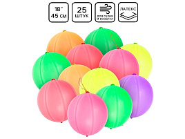 Шар надувной 18" пастель Панч-болл микс 25шт 1104-0000/1426549