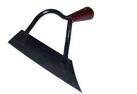 Тяпка нержавеющая сталь 200*55 без черенка металлик красная 6057/0058