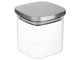 Банка для сыпучих стекло 600мл 828-324/7020 VETTA с металлической крышкой