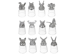 Набор стопок 878-604/0803 Знаки задиака перевертыши 12шт