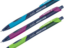 Ручка Berlingo CBm_70070 автоматическая "Riteline", синяя, 0,7мм, грип, корпус ассорти